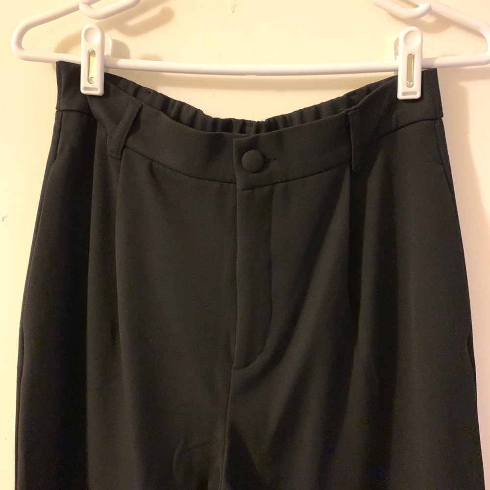 Zara Black Pleated Trousers